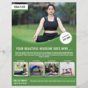 Yoga and Fitness Flyer Template
