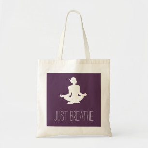 Yoga and Meditation Just Breathe Tote Bag