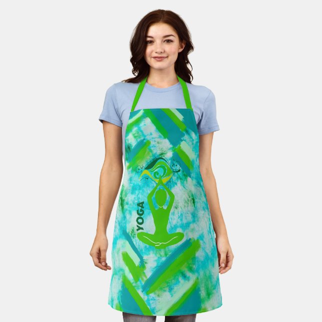 YOGA APRON, Kitchen gift Apron (Worn)