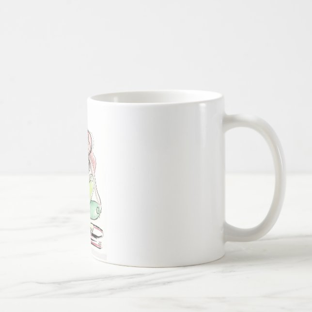 Yoga Art - Spinal Twist Coffee Mug (Right)
