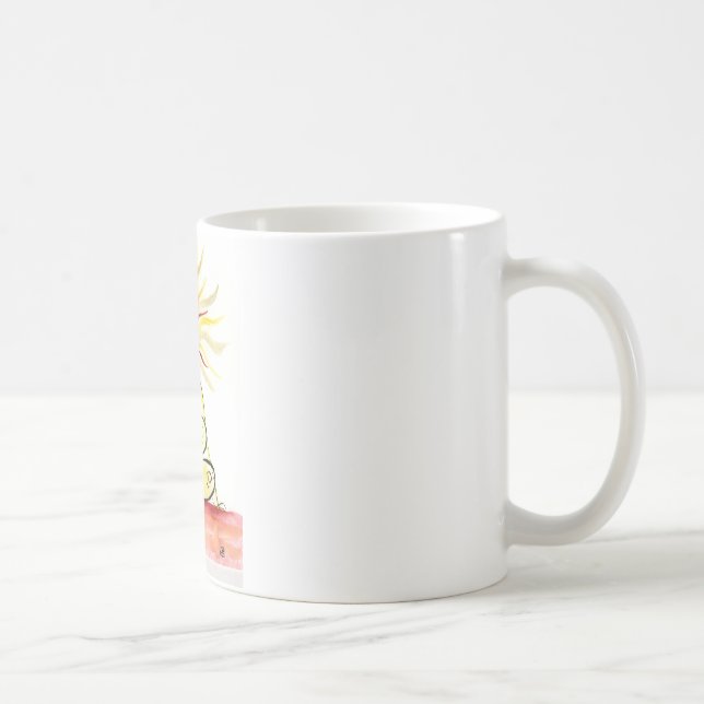 Yoga Art - Spine Twist Pose Coffee Mug (Right)