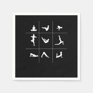 Yoga Asana Buddhism Meditation Spiritual Zen Gift Napkin
