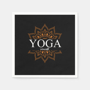 Yoga Asana Namaste Spiritual Meditation Buddhism G Napkin