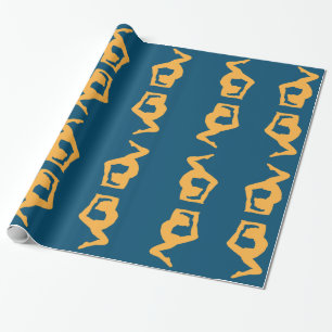 Yoga Asana Wrapping Paper
