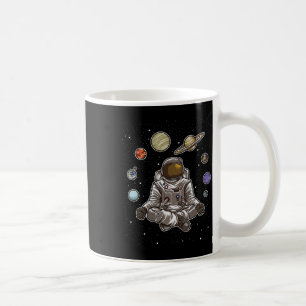Yoga Astronaut Meditates In Space And Feels The Ga Coffee Mug