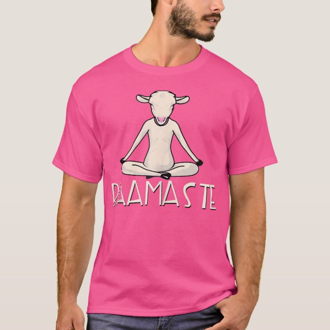 Yoga Baamaste Funny Goat Yoga In Lotus Pose Yoga S T-Shirt (Front)