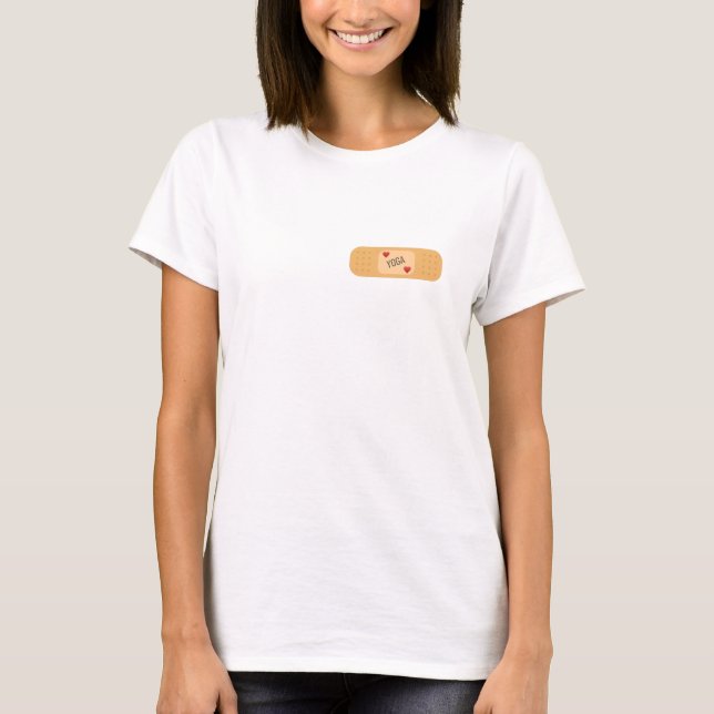Yoga bandaid patch T-Shirt (Front)