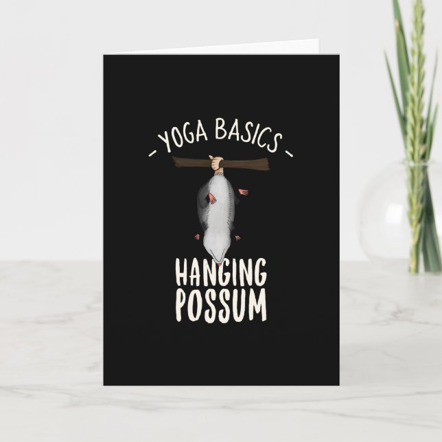 YOGA BASICS HANGING POSSUM CARD (Front)