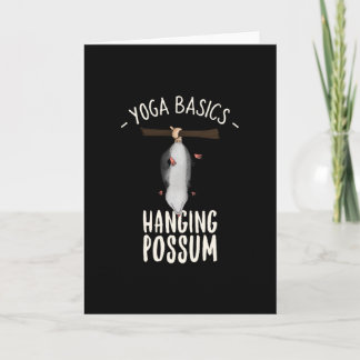 YOGA BASICS HANGING POSSUM CARD
