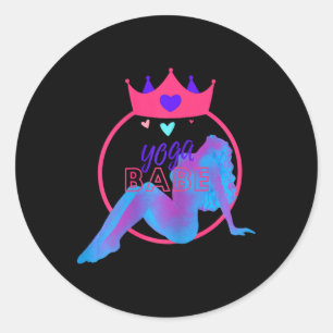 Yoga Be Classic Round Sticker