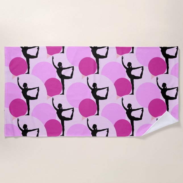 Yoga Beach Towel (Front)
