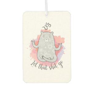 Yoga Bear Car Air Freshener