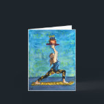 Yoga Birthday card with funny pun inside<br><div class="desc">A birthday card for Yoga and peace lovers</div>