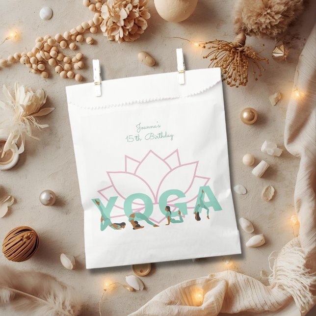 Yoga birthday party favour bags (Creator Uploaded)