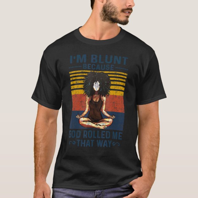Yoga Black Girl T-Shirt (Front)