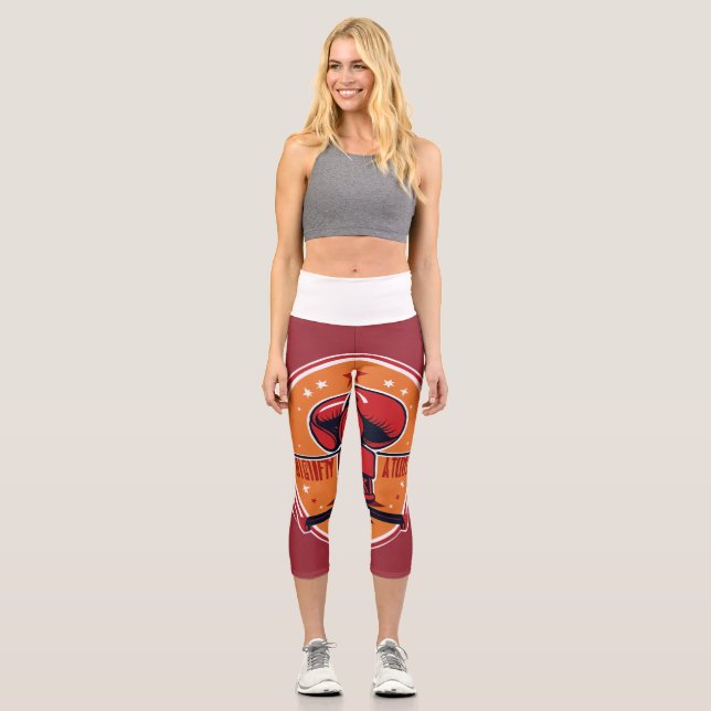 "Yoga Bliss: Your Path to Inner Peace and Wellness Capri Leggings (Front)