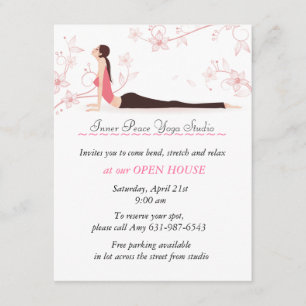 Yoga Blossoms Stationery Card