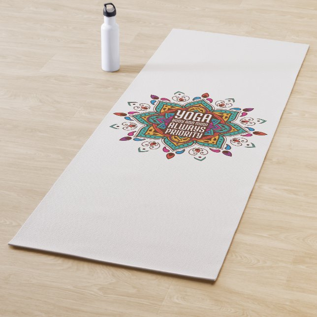 Yoga Body and Mind Always Priority Mandala Mat (In Situ)