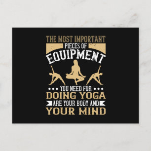 Yoga Body And Mind Are The Most Important Pieces Postcard