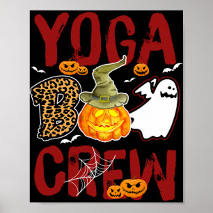 Yoga Boo Crew Halloween Yoga Instructor Costume Poster