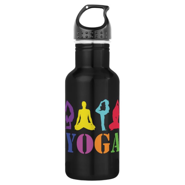 Yoga Bottle Black (Front)