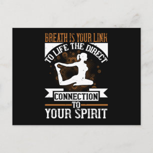 Yoga - Breath Is Your Link To Life Postcard