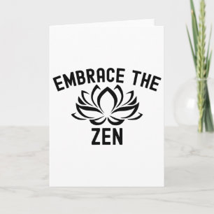 Yoga Buddhism Zen Spiritual Yoga Meditation  Card