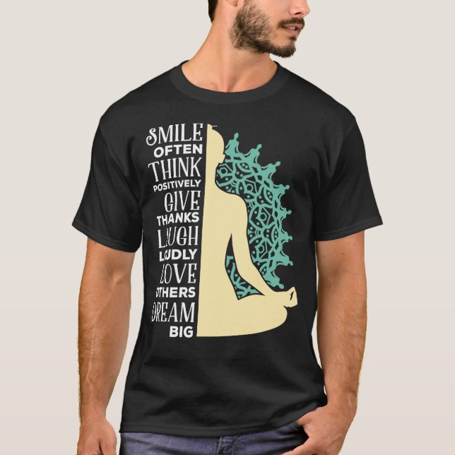 Yoga Buddhist Meditation Quote Zen Buddhism T-Shirt (Front)