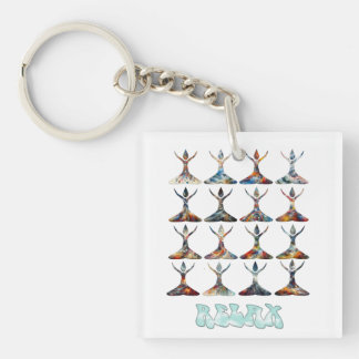 Yoga Buddies Key Ring