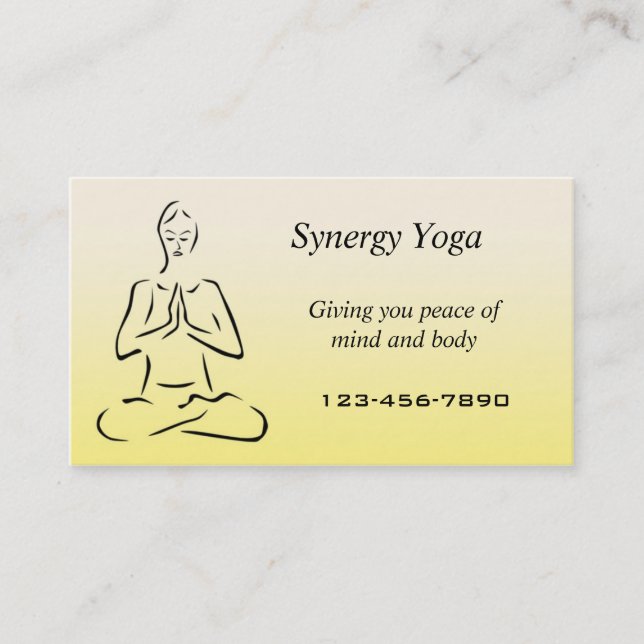 Yoga business card (Front)