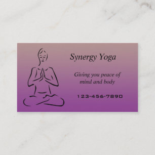 Yoga business card