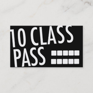 Yoga Business Card 10 Class Pass
