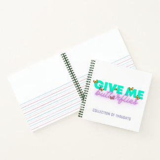 Yoga Butterflies Daily Journal & Sketch Notebook