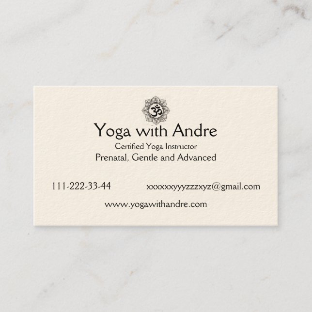 Yoga cards OM (Front)