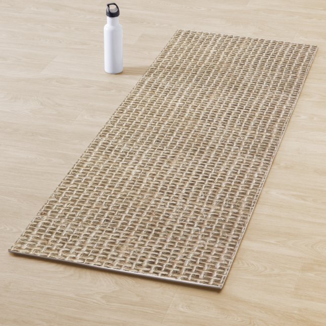 Yoga carpet with jute pattern yoga mat (In Situ)