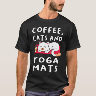 Yoga Cat Coffee T-Shirt