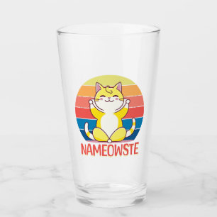 Yoga cat glass
