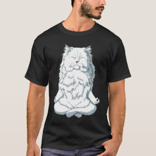 Yoga Cat Persian Cat T-Shirt