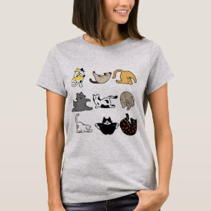 Yoga Cat Poses T-Shirt