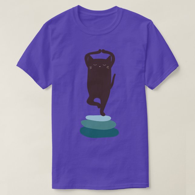 Yoga Cat T-Shirt (Design Front)
