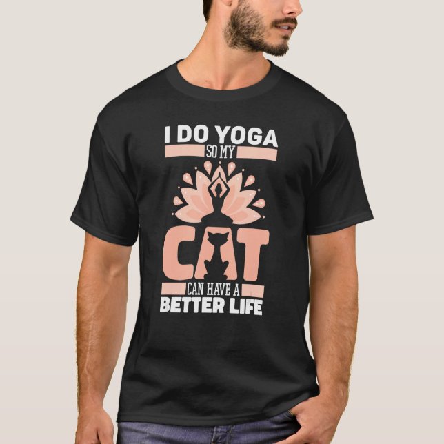 Yoga Cat Training  Yogi Yoga T-Shirt (Front)
