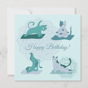 Yoga Cats Card