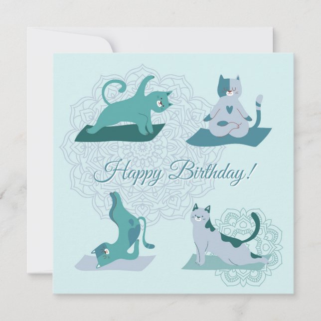 Yoga Cats Card (Front)