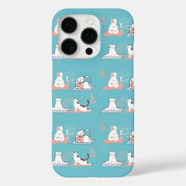 Yoga Cats Lotus Case-Mate iPhone Case (Back)