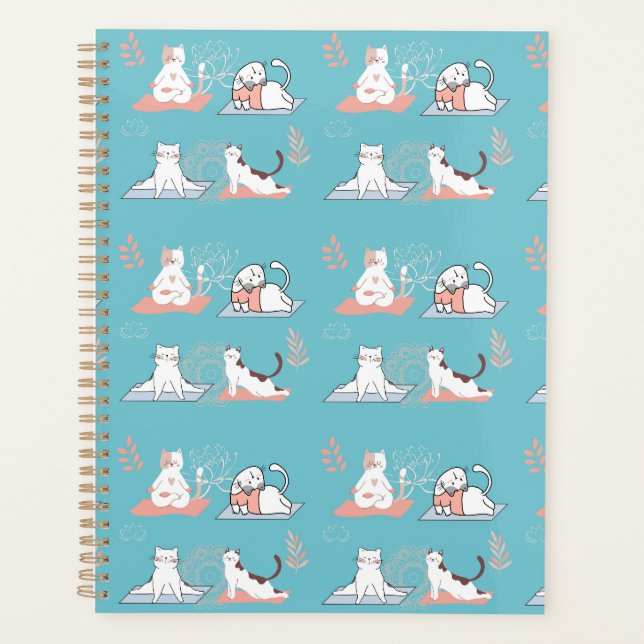 Yoga Cats Lotus Planner (Front)