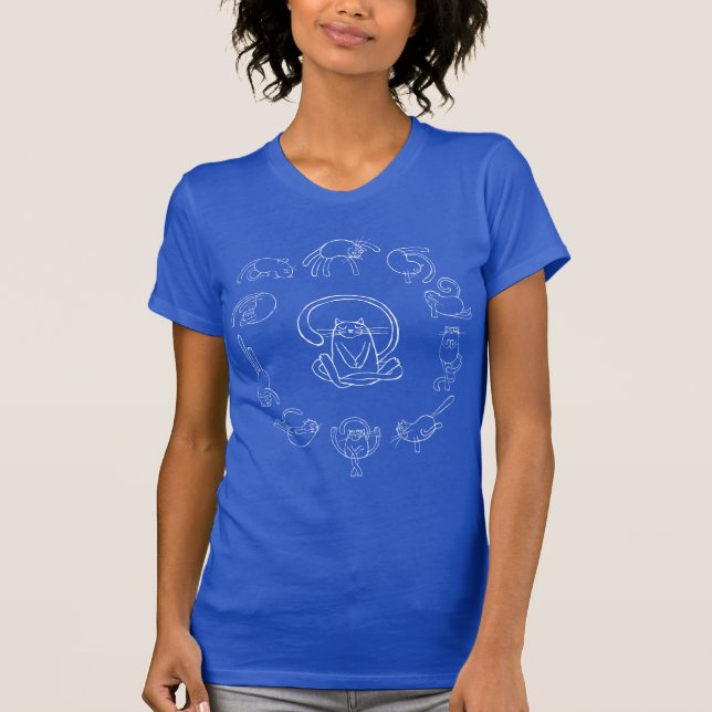 Yoga cats T-Shirt (Front)