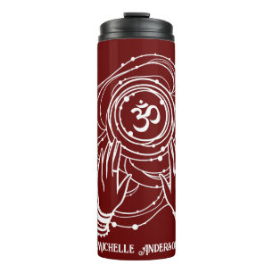 Yoga Chakra Crown Mantra Thermal Tumbler