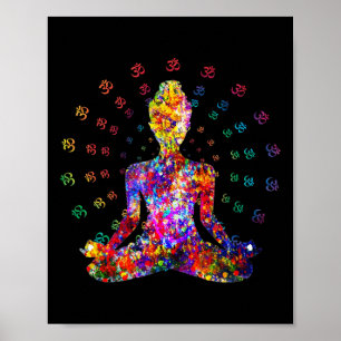 Yoga Chakra Spiritual Body System Meditation  Poster