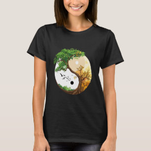 Yoga Chakra Tree of Life Hatha Wrinkled Hippoe T-Shirt
