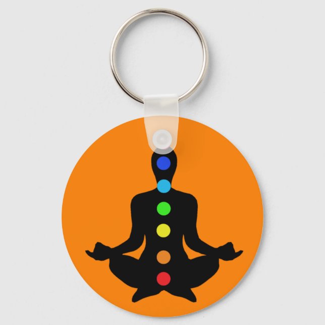 Yoga Chakras Keychain (Front)